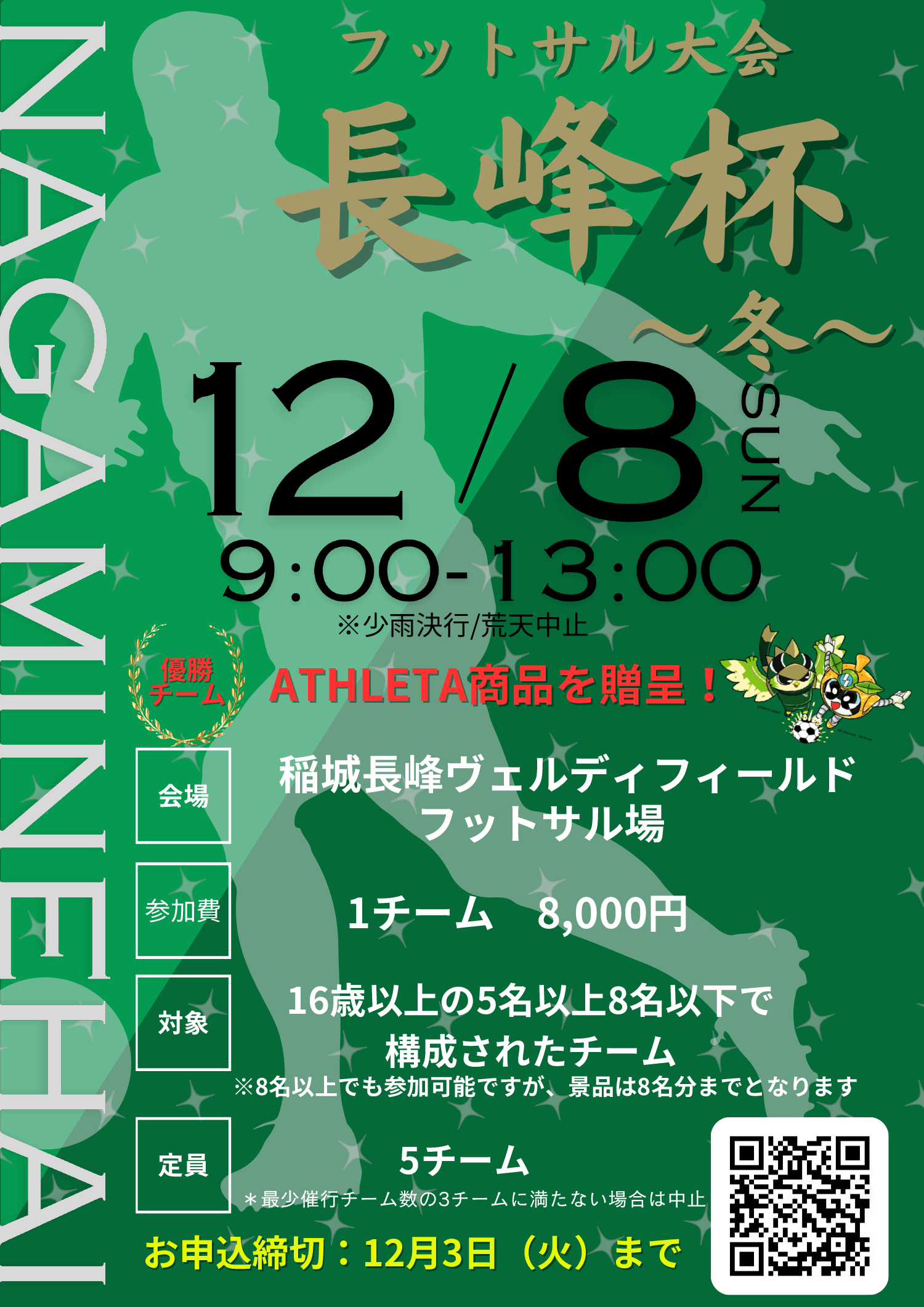 「フットサル大会 稲城長峰杯～冬～」